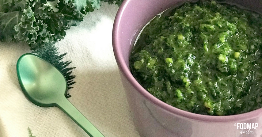 Low FODMAP Kale Pesto Recipe