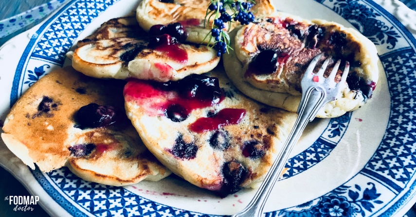 Low FODMAP Blueberry Pancake Recipe