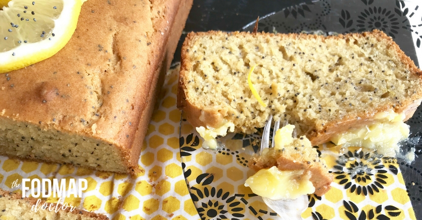 Low FODMAP Lemon Poppy Seed Cake Recipe