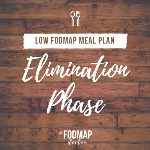 Elimination Phase Low FODMAP Meal Plan