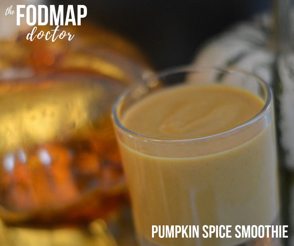 Low FODMAP Pumpkin Spice Smoothie