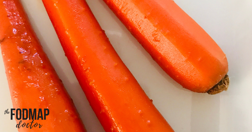 Low FODMAP Maple Syrup Glazed Carrots